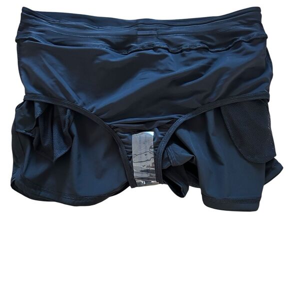 Lands' End Sunshade UPF 50 3 Inch Board Shorts With Panty Black Plus 20w, NEW - Picture 5 of 10